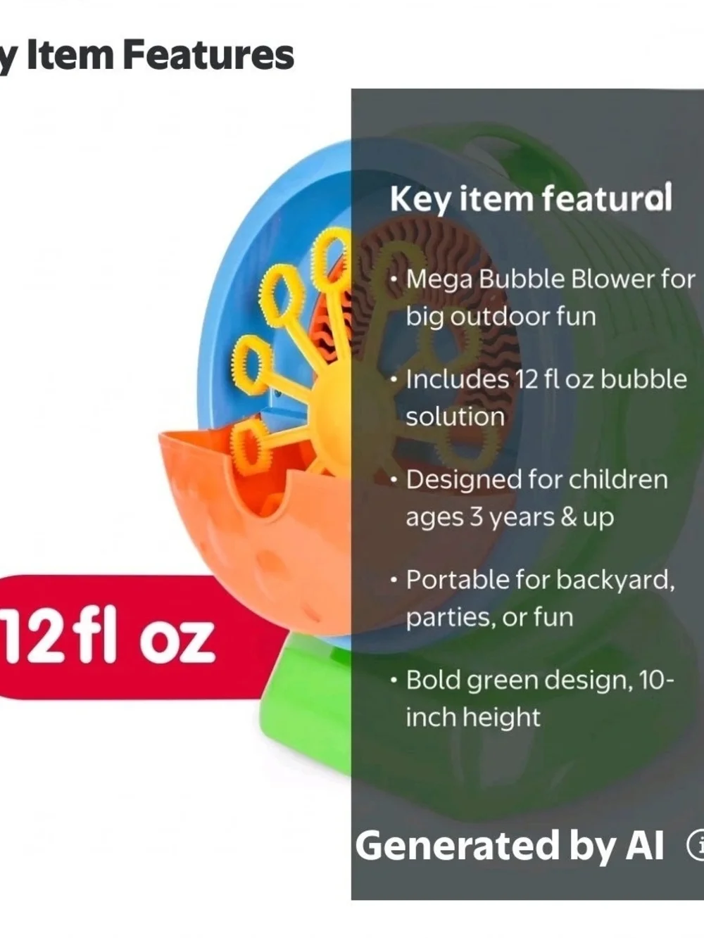 Mega Bubble Blower NWOB